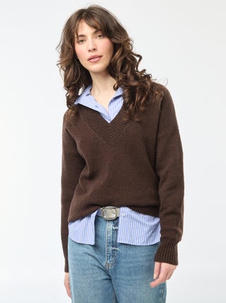 Pull col V uni