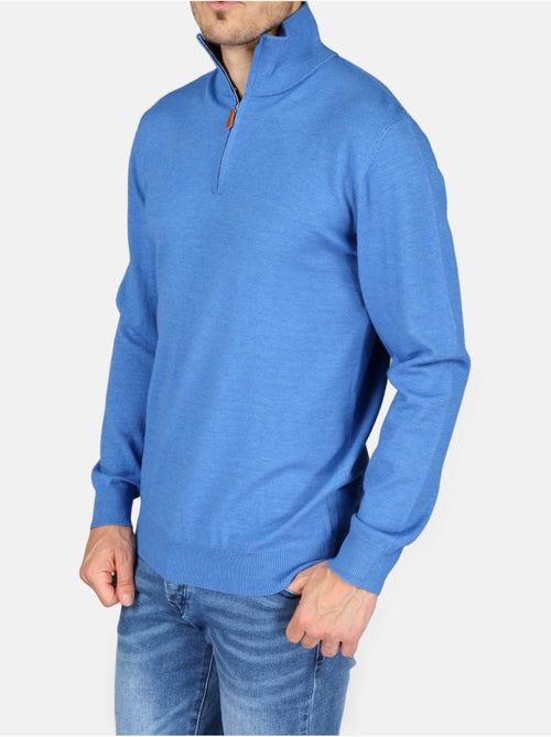 Pull col zippé - Yves Enzo - Kiabi Pull col zippé - Yves Enzo - Kiabi