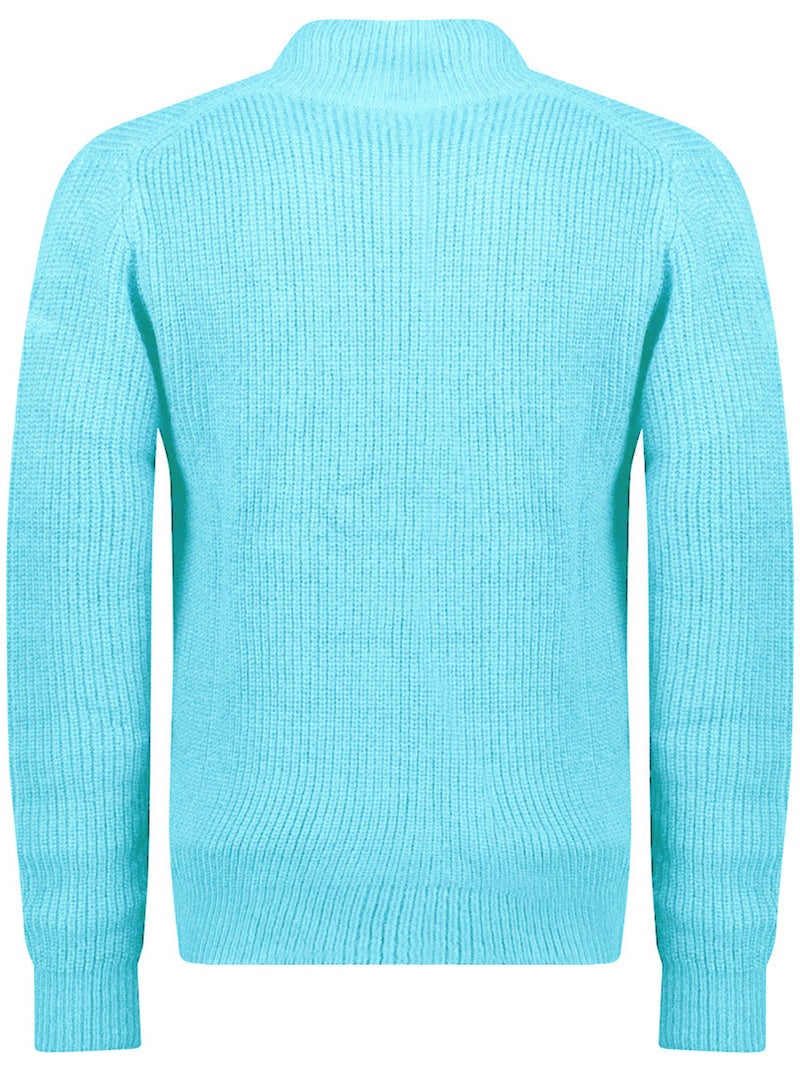 Pull col zippé flexibleak – canadian peak Bleu ciel - Kiabi