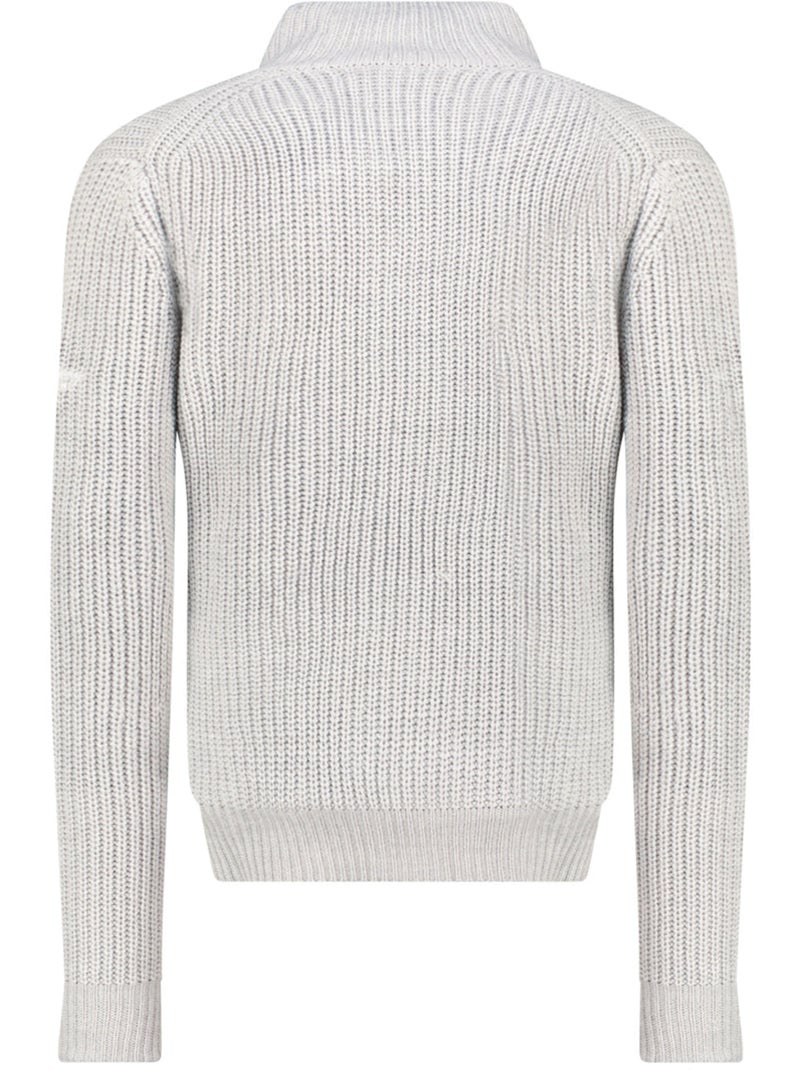 Pull col zippé flexibleak – canadian peak Gris clair - Kiabi