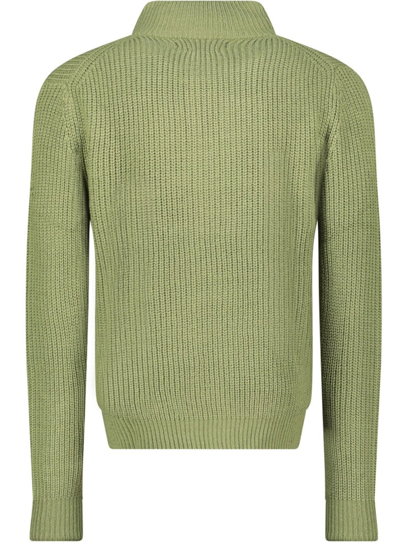 Pull col zippé flexibleak – canadian peak Vert olive - Kiabi