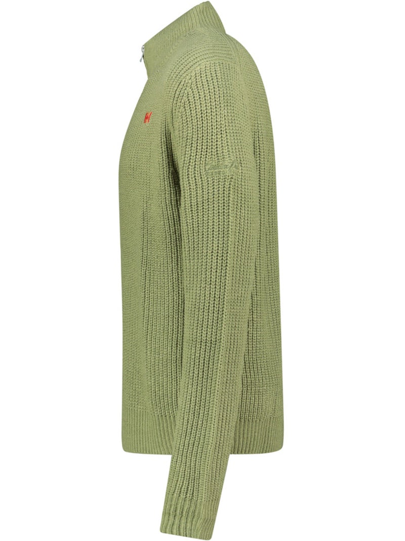 Pull col zippé flexibleak – canadian peak Vert olive - Kiabi