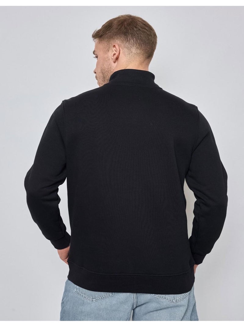 Pull Col Zippé Kebello Noir Noir - Kiabi