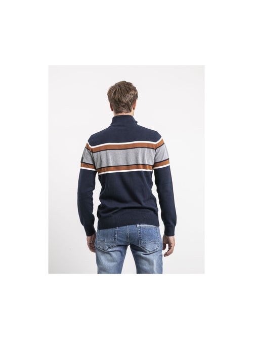 Pull col zippé LOGONAL - Kiabi