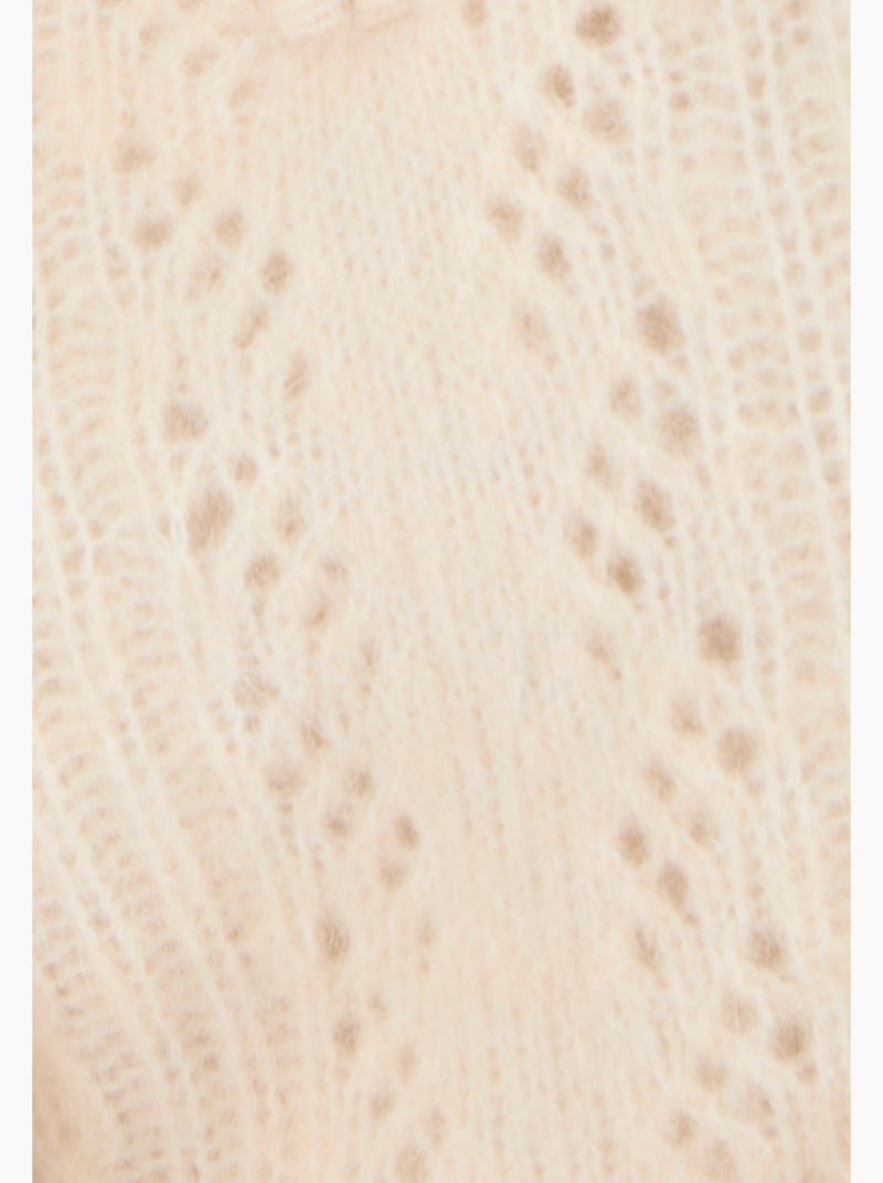Pull col zippé mélange alpaga - Damart Marron - Kiabi