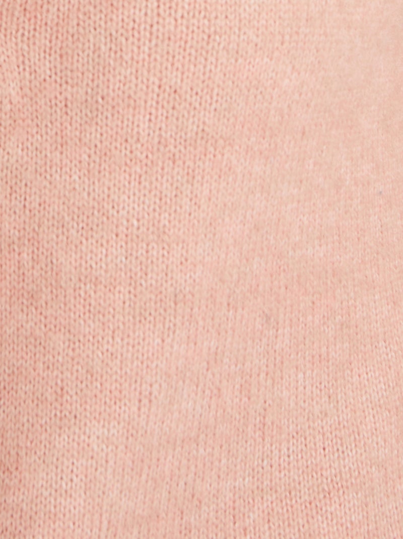 Pull col zippé mélange alpaga - damart Rose - Kiabi