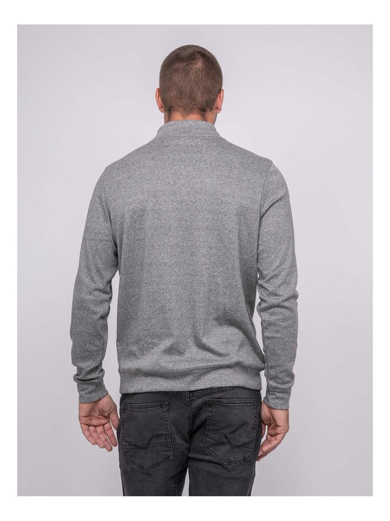 Pull col zippé WILUTE Gris - Kiabi