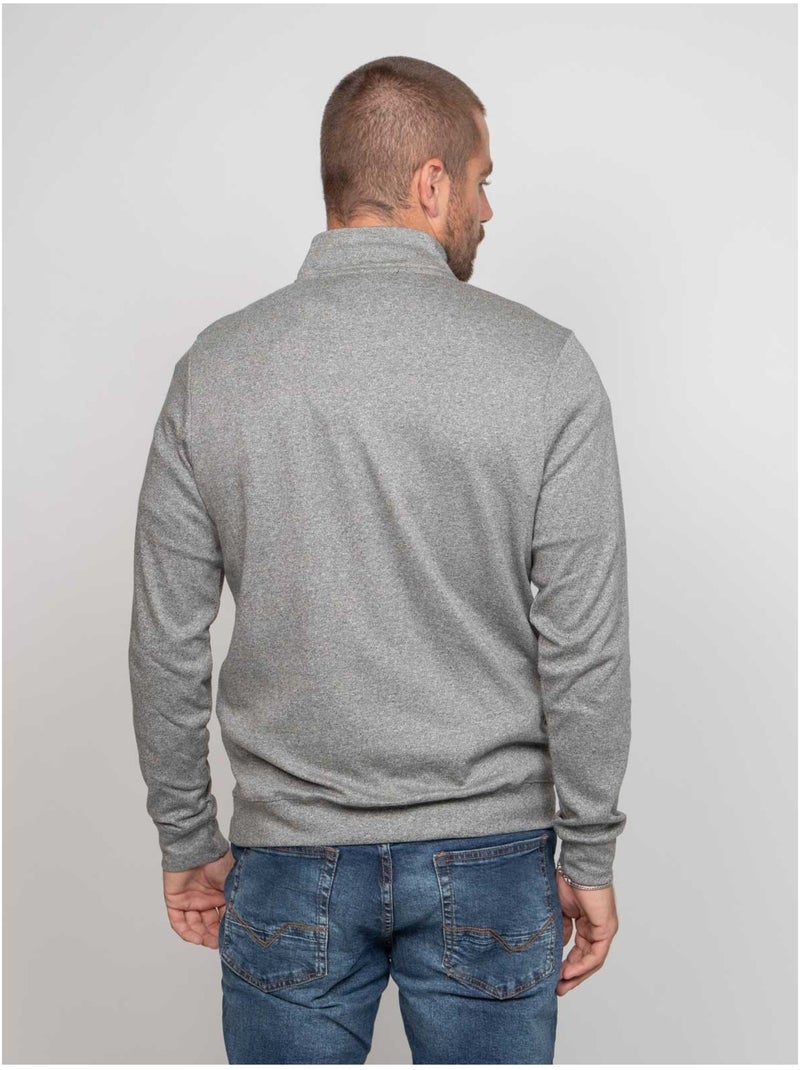 Pull col zippé wiprimo Noir - Kiabi