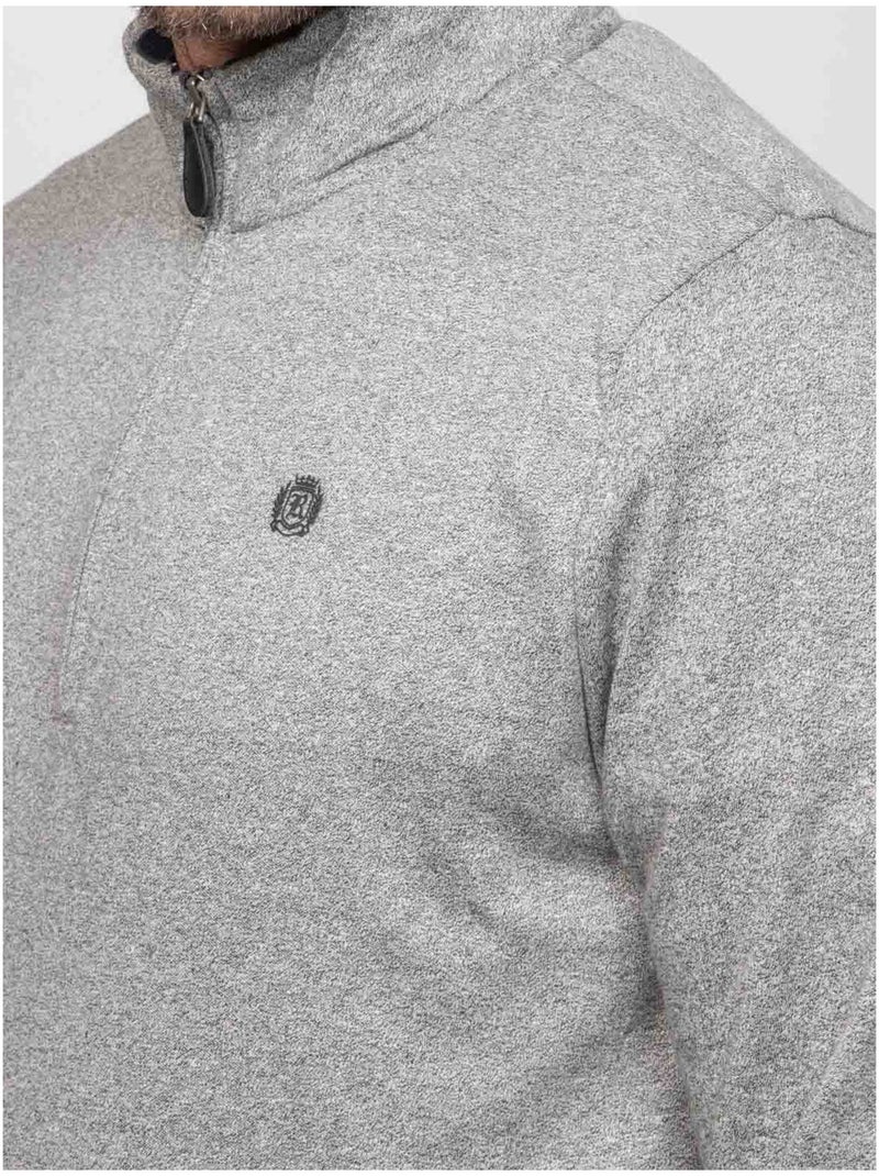 Pull col zippé wiprimo Noir - Kiabi