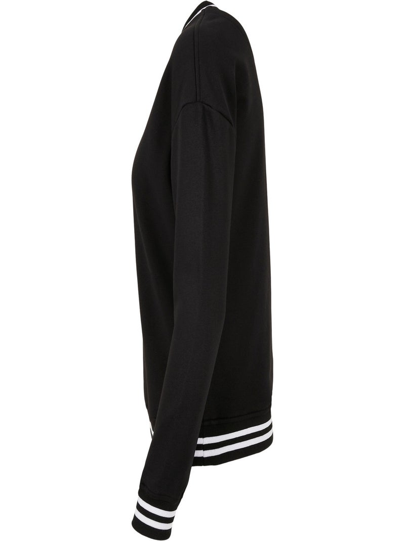 Pull college - build your brand Noir Blanc - Kiabi