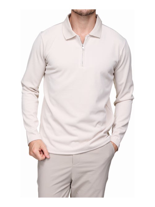 Pull colo polo zippé - Frilivin - Kiabi