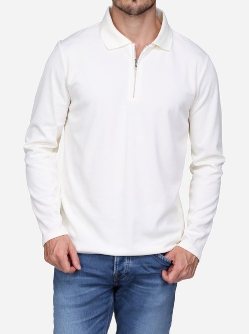 Pull colo polo zippé - Kiabi