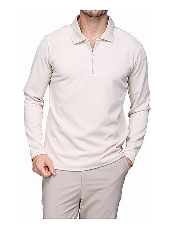 Pull colo polo zippé