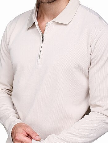 Pull colo polo zippé