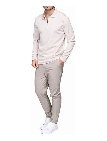Pull colo polo zippé