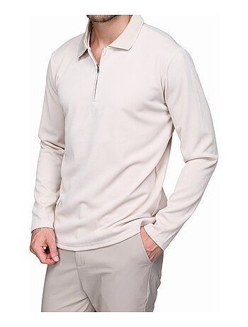 Pull colo polo zippé