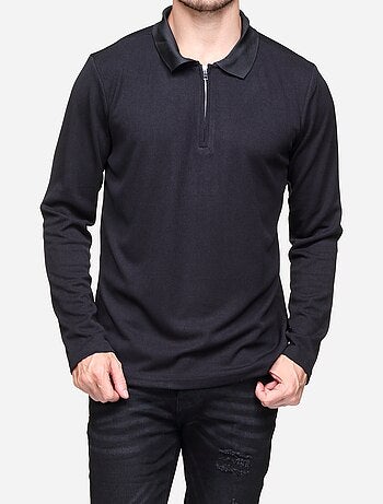 Pull colo polo zippé