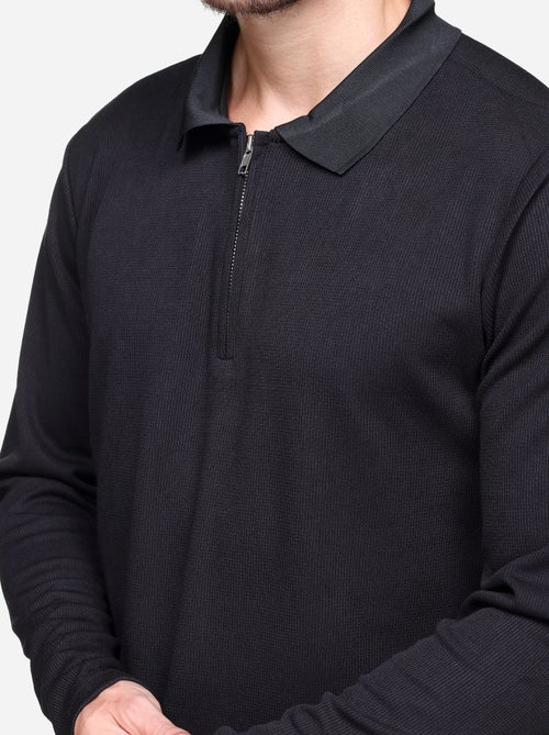 Pull colo polo zippé - Kiabi