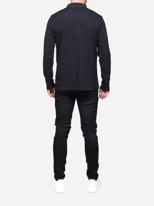 Pull colo polo zippé - Kiabi