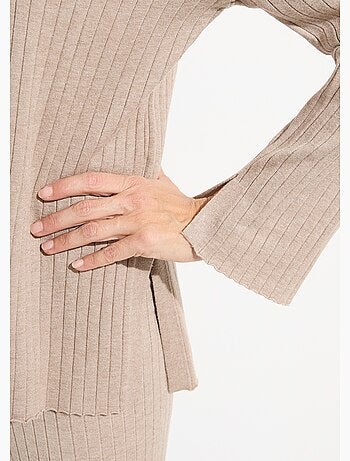 Pull confort avec maille cotes plates - AFIBEL