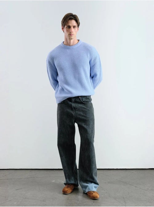 Pull côtelé à col rond giesto comfort fit - Kiabi Pull côtelé à col rond giesto comfort fit - Kiabi