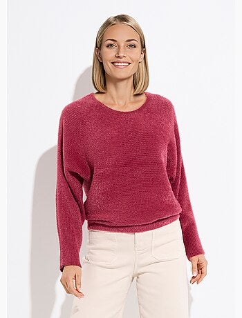 Pull côtelé col rond sans emmanchures boîte - Afibel