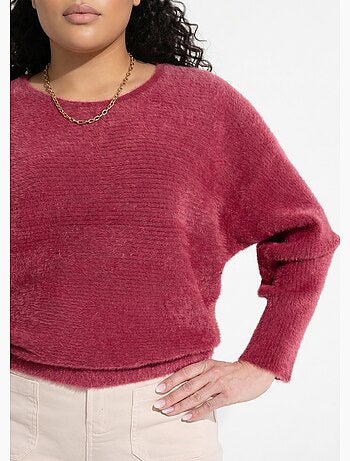 Pull côtelé col rond sans emmanchures boîte - Afibel