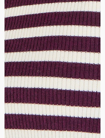 Pull côtelé uni ou rayé Thermolactyl - Damart