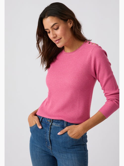 Pull côtelé uni ou rayé thermolactyl - damart - Kiabi