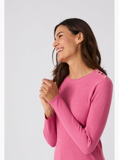 Pull côtelé uni ou rayé thermolactyl - damart - Kiabi