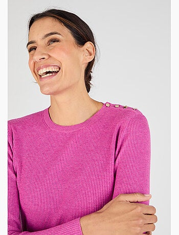 Pull côtelé uni ou rayé thermolactyl - damart
