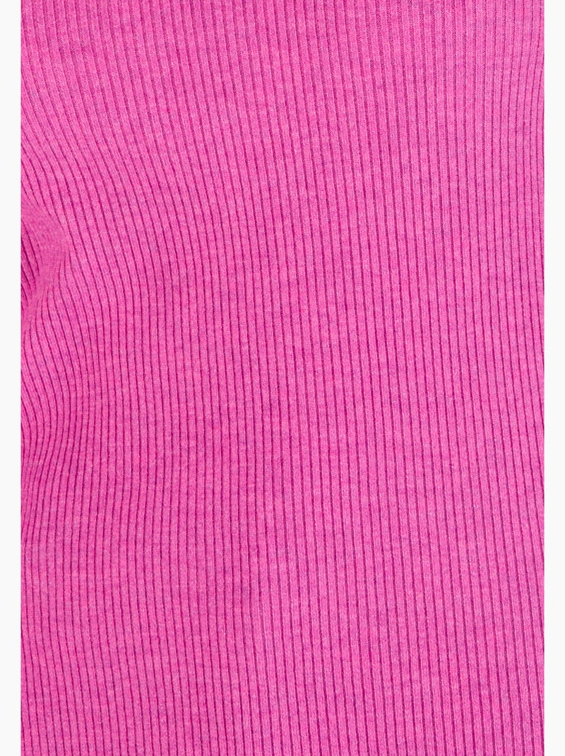 Pull côtelé uni ou rayé thermolactyl - damart Rose fushia - Kiabi