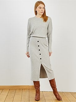 Pull côtelée - Kiabi