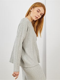 Pull côtelée - Kiabi