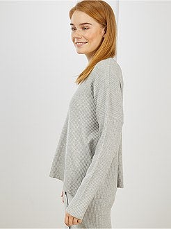 Pull côtelée - Kiabi