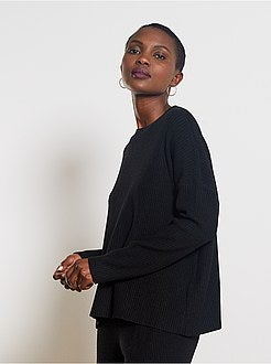 Pull côtelée - Kiabi