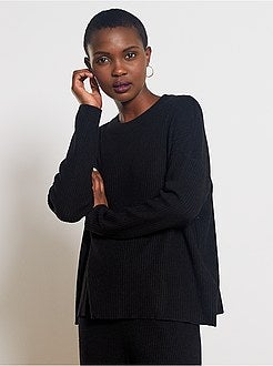 Pull côtelée - Kiabi