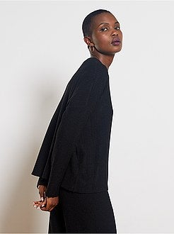 Pull côtelée - Kiabi