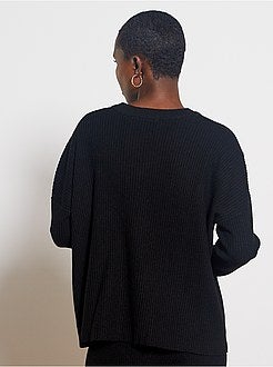 Pull côtelée - Kiabi