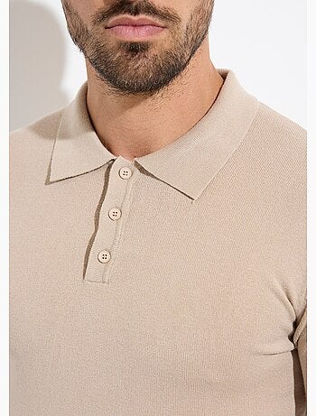 Pull coupe ajusté fine jauge col polo - AFIBEL