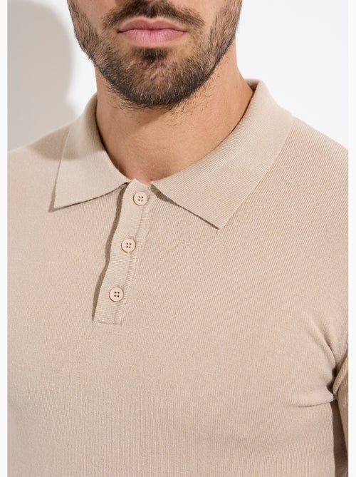 Pull coupe ajusté fine jauge col polo - AFIBEL - Kiabi