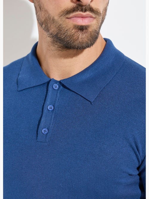 Pull coupe ajusté fine jauge col polo - AFIBEL - Kiabi