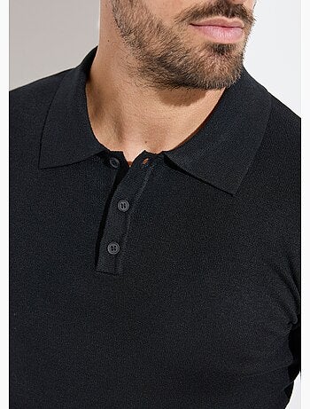 Pull coupe ajusté fine jauge col polo - AFIBEL