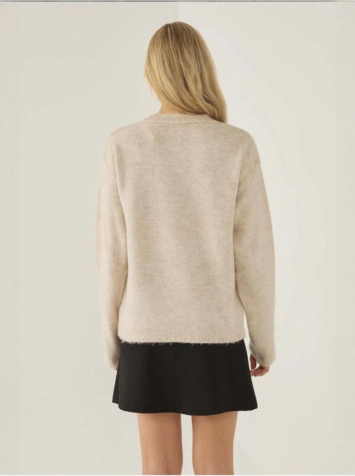 Pull coupe décontractée à motif chaton mignon - Kiabi