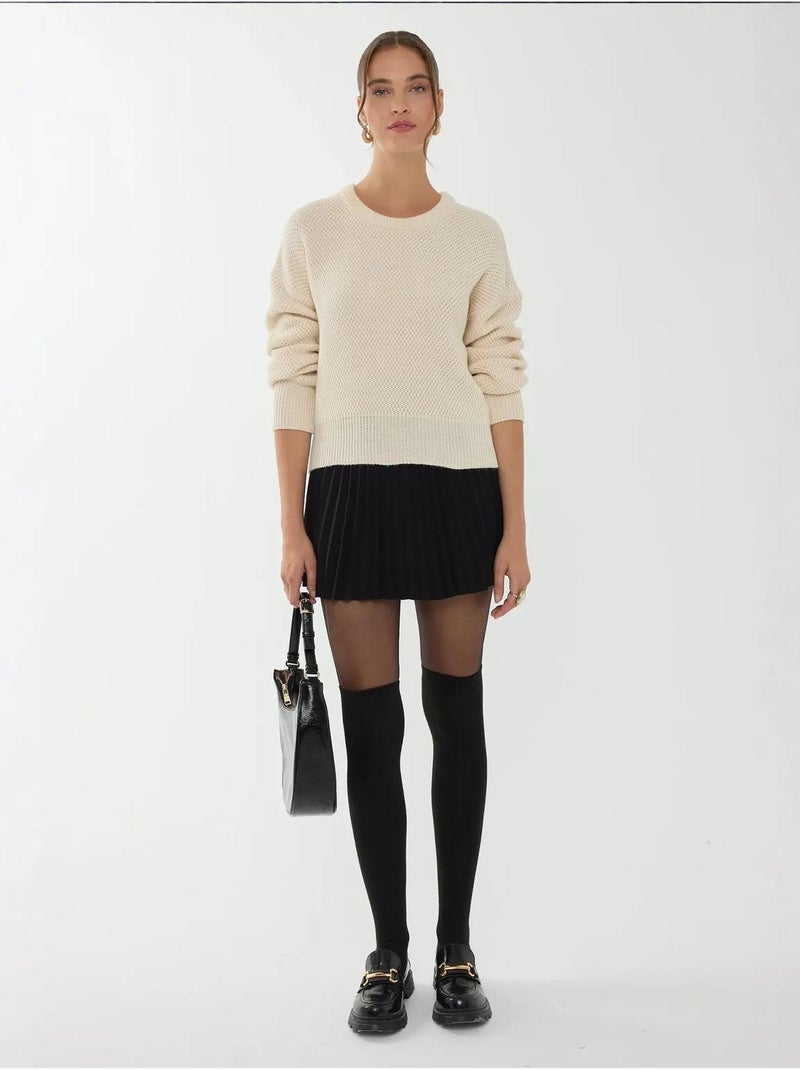 Pull coupe régulière Beige naturel - Kiabi