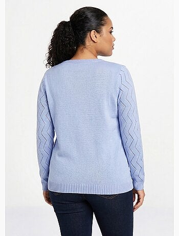 Pull court ajouré torsades - Afibel