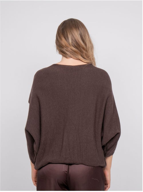 Pull court base croisée et manches chauve-souris kendy - Kiabi Pull court base croisée et manches chauve-souris kendy - Kiabi