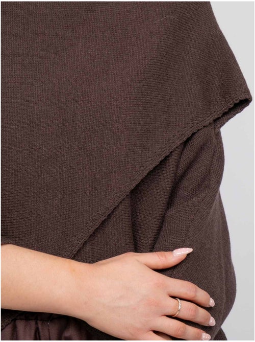 Pull court base croisée et manches chauve-souris kendy - Kiabi Pull court base croisée et manches chauve-souris kendy - Kiabi