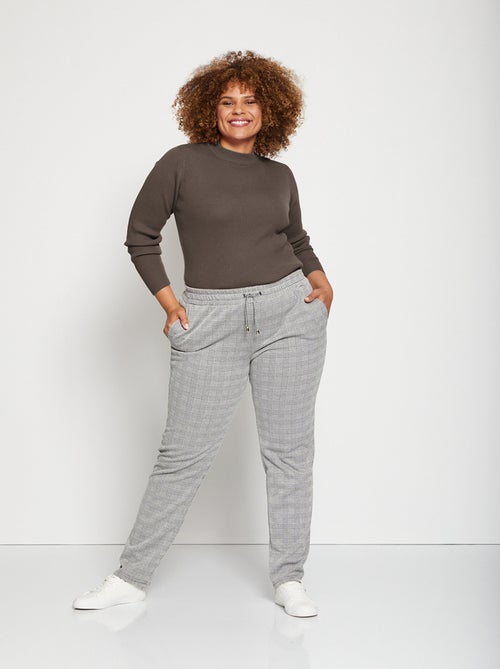 Pull court col montant maille côtelée - Afibel - Kiabi