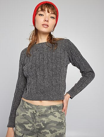 Pull crop top discount fille